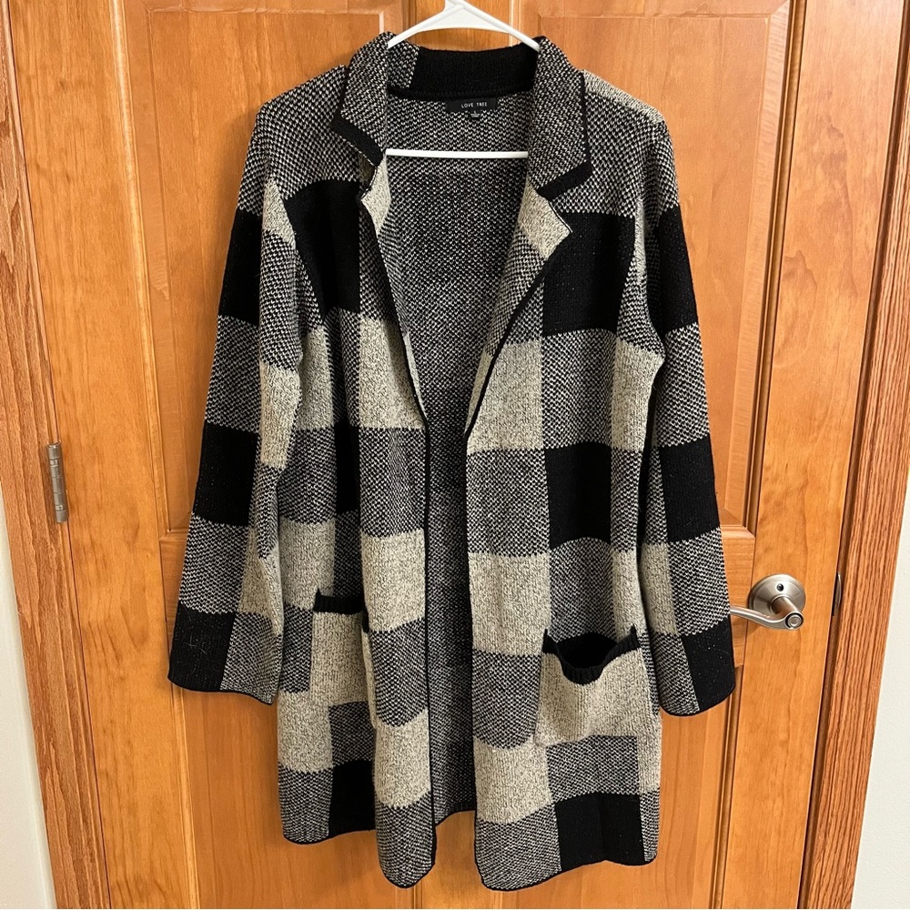 Flannel Pattern Cardigan - Picture 1 of 6